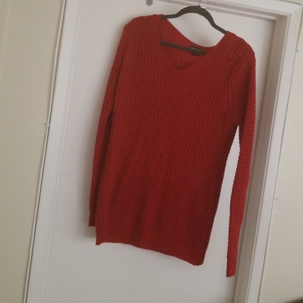 Burnt orange sweater